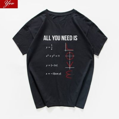 All You Need Is Love Funny Tshirt Men Men Tshirt Math Creative 100Cotton Men Clothes Men 100% Cotton Gildan