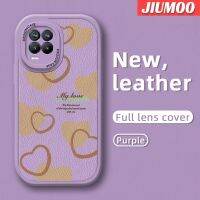 เคส JIUMOO สำหรับ Realme 8 Realme 8 Pro เคสกระแสแฟชั่นแบรนด์สวยงามเคสโทรศัพท์บางสีซิลิกาเจลนุ่มหนังปกป้องเลนส์จากเคสกันกระแทกตกกระแทก