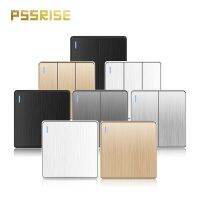 PSSRISE C85 EU RU UK Standard Wall Light Switch 16A Brushed PC Panel ON OFF Power Rocker Push Button Switch 1/2/3/4 Gang 1/2Way Electrical Connectors