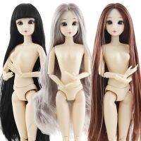 [Toy paradise]ตุ๊กตา BJD ตุ๊กตา Jointe ขยับได้ขนาด30ซม. 20ตุ๊กตาพลาสติกตา3D Bjd สำหรับเด็กผู้หญิงของเล่นวิกผมยาวของขวัญคริสต์มาสแฟชั่นร่างเปลือยของผู้หญิง