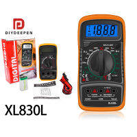 XL830L มัลติมิเตอร์จอแสดงผลดิจิตอล แบบพกพาจอแสดงผลดิจิตอลความแม่นยำสูงนาฬิกาสากลสายนาฬิกาแบตเตอรี่จัดส่งไทยโดยช่างไฟฟ้า DC 200mV/2V/20V/200V/600V 100uV/1mV/10mV/100mV/1V  AC 200V/600V 100mV/1V แม่นยำสุดๆ แบตเตอรี่ 9V