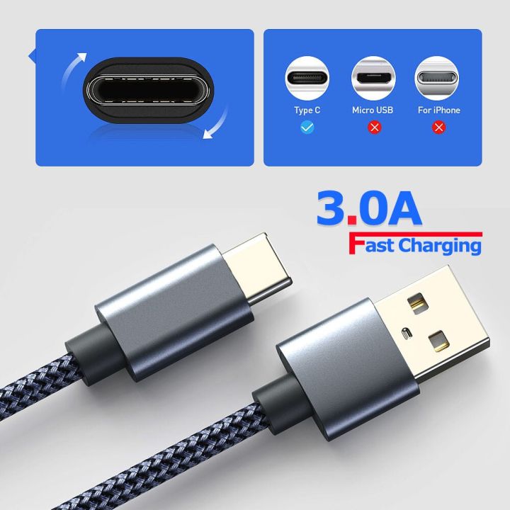 2pack-usb-c-type-c-cable-for-samsung-s20-xiaomi-9-3a-fast-charging-type-c-charger-data-cable-for-redmi-note-10-pro-usb-c-cable-wall-chargers
