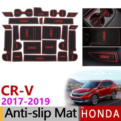ยางลื่นประตูแผ่นรองแก้วสำหรับ Honda CRV 2017,2018 2019 CR-V 2017-2018 CR V 5Th Gen V สติกเกอร์