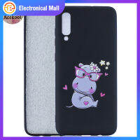 Acekool ฝาหลัง TPU นิ่มพิมพ์ลายการ์ตูนน่ารักสี HUAWEI P30,เคสป้องกันเต็มรูปแบบกันกระแทกกันลื่นพร้อมสายคล้องซิลิโคน