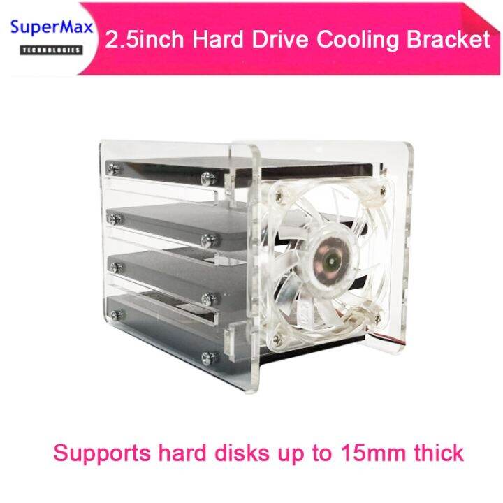2.5inch hard drive cooling bracket transparent multi disc stacking