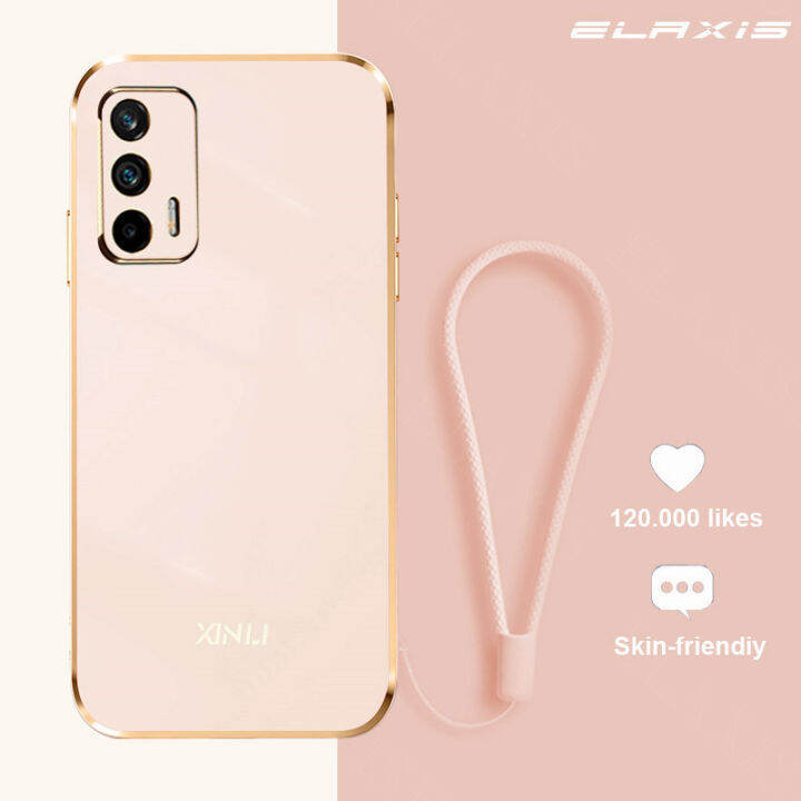 สำหรับ-realme-gt-5g-gt-neo-5g-gt-neo-2t-เคสโทรศัพท์มือถือซิลิโคนนิ่ม-tpu-ชุบโลหะด้วยไฟฟ้าตัวครอบด้านหลังมือถือแบบตรงเรียบง่ายเคสกันตก