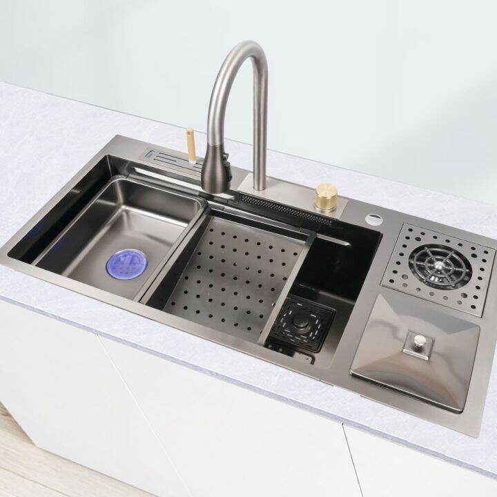 Sanitary Ware Wash Basin Kitchen Sink Stainless Steel Waterfall Kitchen Sink Lazada PH