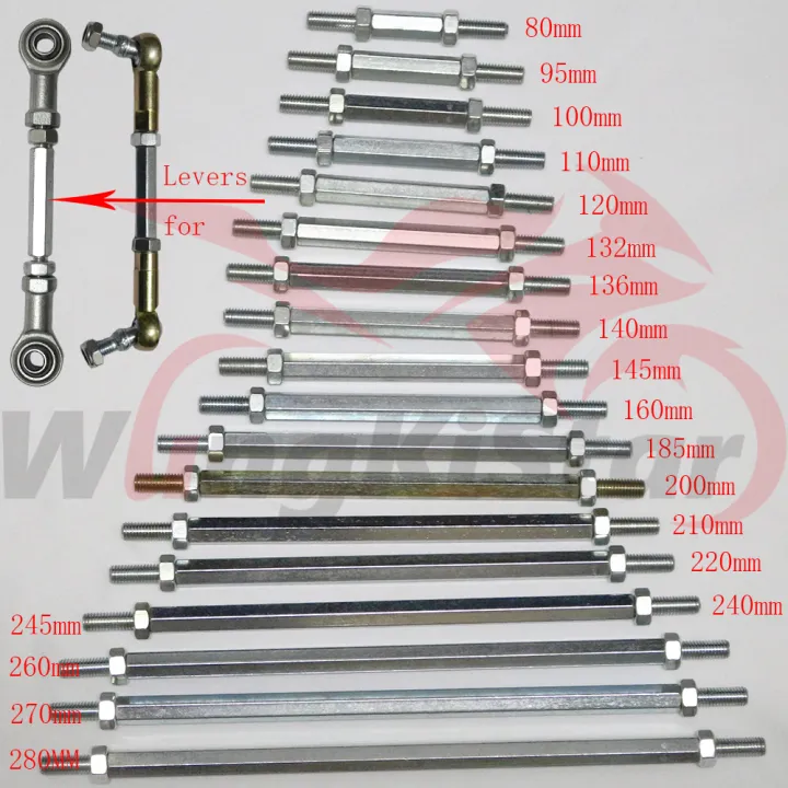 Motorcycle Gear Shift Shifter Rod Linkage Rearset Footpegs M8 Steering