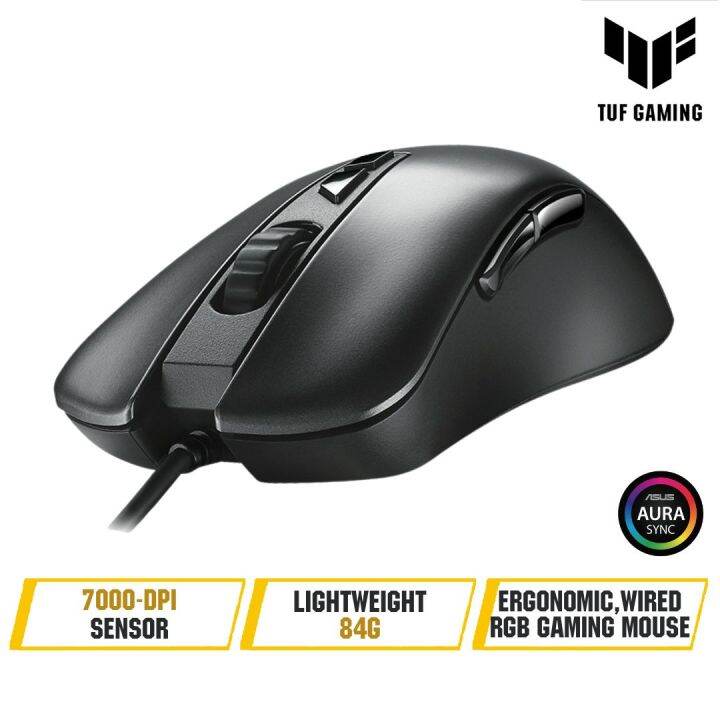 ASUS TUF Gaming M3 (P305) - Ergonomic wired RGB gaming mouse with 7000 ...