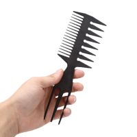 ♂ Big Teeth Double Side Tooth Combs Barber Hair Dyeing Cutting Coloring Brush Fish Bone Shape Hair Brush Man Hair Styling Tool