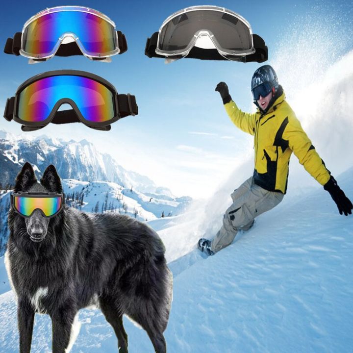 เครื่องประดับอัญมณีสัตว์เลี้ยงแว่นตาน้องหมาใหญ่กันลมกันหิมะกันรังสียูวีแว่นกันแดดกลางแจ้ง