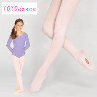 Girls Soft Elastic Transition Collant Women With Knitted Waistband &amp; Gusset Ballet Convertible Dance Tights