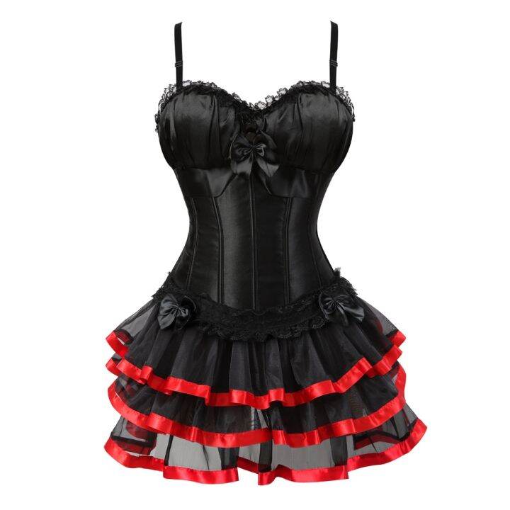 hot-dt-corset-dresses-burlesque-corsets-bustiers-with-tutu-skirt-up-for-clubwear-s-2xl