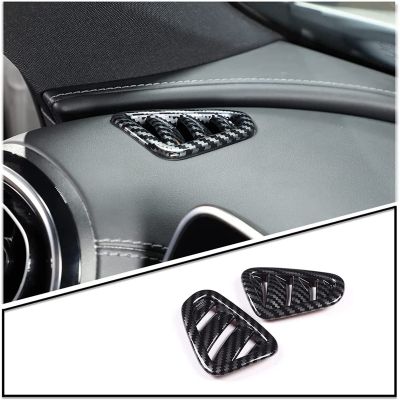 Car Dashboard Side Cover Trim for - C-Class W206 C200 C300 2022 Accessories ABS Carbon Fiber