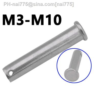 304 Stainless Steel Pin GB882 Flat Head with Hole Cylindrical Pin Fixed Position Pin Pin Shaft Pin M3 M4 M5 M6 M8 M10