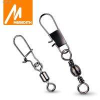 ✿♘ MEREDITH 50Pcs Pike Fishing Accessories Connector Bearing Rolling Swivel Stainless Steel Snap Swivel，For Fishinghook/Lure/Line