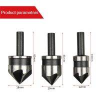 3ชิ้นชุดน่าเบื่อ Countersink หกเหลี่ยมสำหรับไม้โลหะเครื่องมือหัวเจาะแบบเปลี่ยนเร็วก้านหกเหลี่ยมเหล็กคาร์บอน