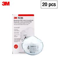 3M 8246 R95 (20ชิ้น) หน้ากากป้องกันฝุ่น ป้องกันฝุ่น PM2.5 &amp; สารเคมีไอกรดอ่อน