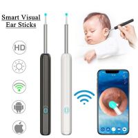 Ear Wax Removal Tool with Otoscope Silicone Ear Scoops Cleaner 1080P Ear Endoscope Camera with 6 LED Light for Ear Cleaning