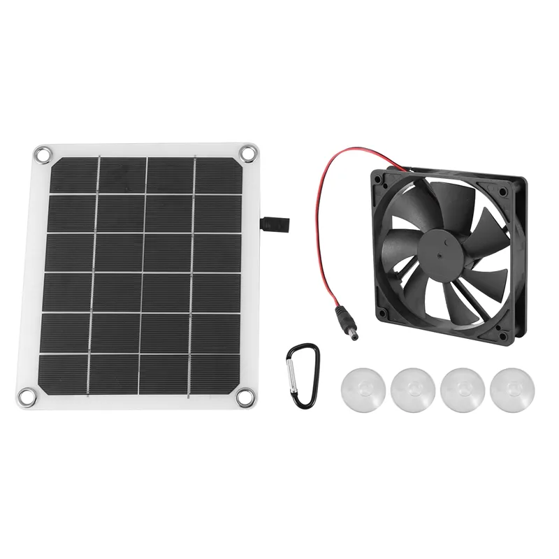 Solar Panel Exhaust Fan, 5V10W Waterproof Solar Exhaust Fan, Portable Exhaust  Fan for RVs, Greenhouses, Pet Houses | Lazada Singapore