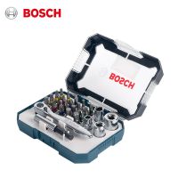 Bosch ชุดข้อต่อไขควง26ชิ้นไขควงไฟฟ้าดอกไขควงไฟฟ้าข้อต่อไขควงประแจไขควง