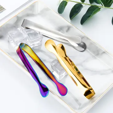 Tougs tougs ice sugar, stainless steel mini serving tongs