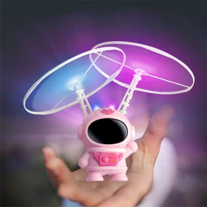 สต๊อกพร้อม-โคมไฟเรืองแสงสามารถหมุนกลับเพื่อรับรู้ของเล่นนักบินอวกาศเครื่องบินเด็ก