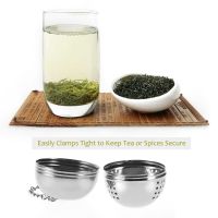 【CW】 1pc Infuser Sphere Spice Egg Shaped Seasoning Teakettles Strainer Filter Locking Brand New