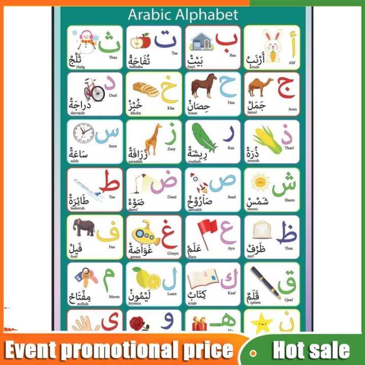 LAMINATED CHART ((ARABIC LETTERS AND NUMBERS) | Lazada PH