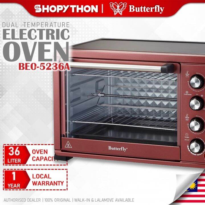 BUTTERFLY Electric Oven BEO5236A (36L) Separate Upper Lower