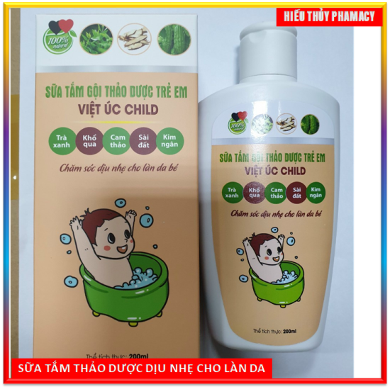Sữa tắm gội thảo dược cho trẻ em việt úc child - ảnh sản phẩm 1