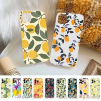 【LZ】▨✹  Fruit lemon Phone Case Silicone Soft for iphone 14 13 12 11 Pro Mini XS MAX 8 7 6 Plus X XS XR Cover