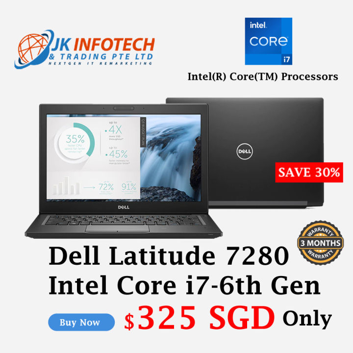 Dell Latitude 7280 (Refurbished) | Intel Core i7-6th Gen | 8GB RAM