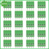 TDPTI76V8 20ชิ้น6A ขั้วต่อแผ่นวงจรพิมพ์150V ที่ยึดสกรูเทอร์มินัลเชื่อมต่อ2.54มม. เทอร์มินัลบล็อกสีเขียว