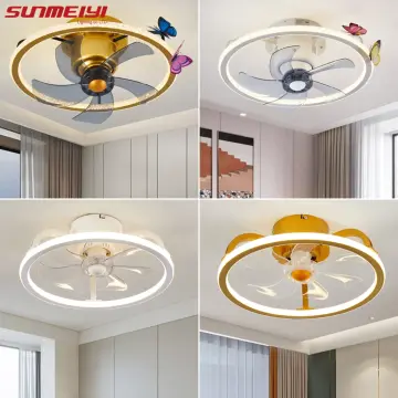 Shake Head Ceiling Fans With Led Light
