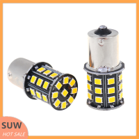 ? SUW 2pcs 1156 BA15S 2835 33-SMD หลอดไฟ LED สีเหลืองรถไฟเลี้ยวไฟเบรค