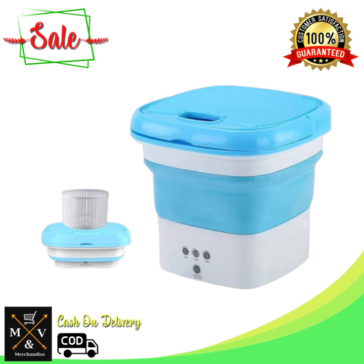 M&V Mini Foldable Portable Washing Machine with Spinner/ Portable