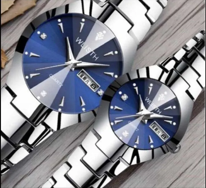 Đồng hồ cặp Wlisth mặt xanh, đơn giản mà lại rất đẹp mắt Đồng hồ ...