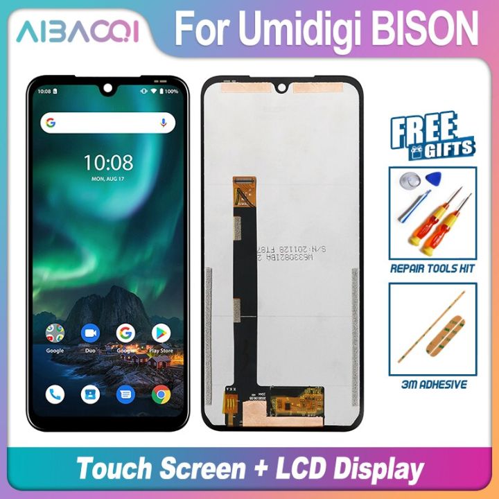 aiboqi-หน้าจอสัมผัสใหม่เอี่ยม-จอแสดงผล-lcd-อะไหล่สำหรับ-umidigi-bison-x10g-x10s-กระทิง-bison-pro-bison-2021-lcd