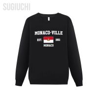 Men Women Hoodies Monaco EST.1861 Monaco-Ville Capital Hoodie Pullover Sweatshirts O-Neck Hip Hop Style Cotton Unisex