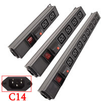 IEC C19 Socket Power Strip PDU Distribution Unit Overload Protection Break Switch Aluminium Alloy iec C14 Interface