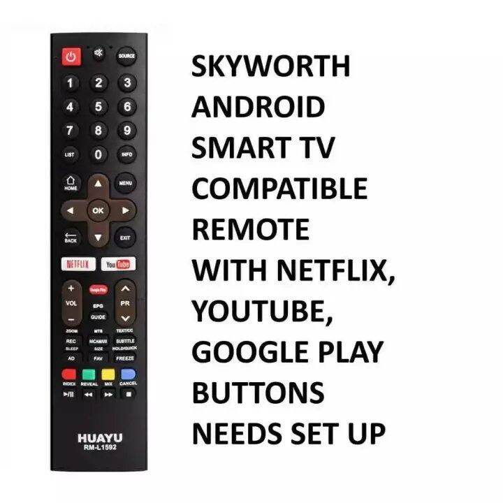 ใหม่สำหรับ-skyworth-coocaa-huayu-rm-l1592-android-smart-remote-พร้อม-netflix-youtube-และ-play