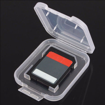 1pcs Transparent Storage Box For SD Card Transparent White Box Ready Stock Small D7M3