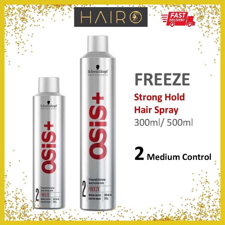 Schwarzkopf Osis+ Freeze 2 - Strong Hold Hairspray 300ml/500ml | Lazada