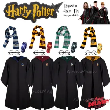 Harry Potter Hogwarts Ties (Gryffindor, Slytherin, Ravenclaw