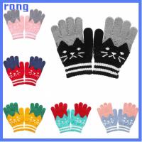 RANG Girls Boys Winter Warm Knit Imitation Cashmere Magic Mittens Kids Baby Gloves Cute Baby Gloves