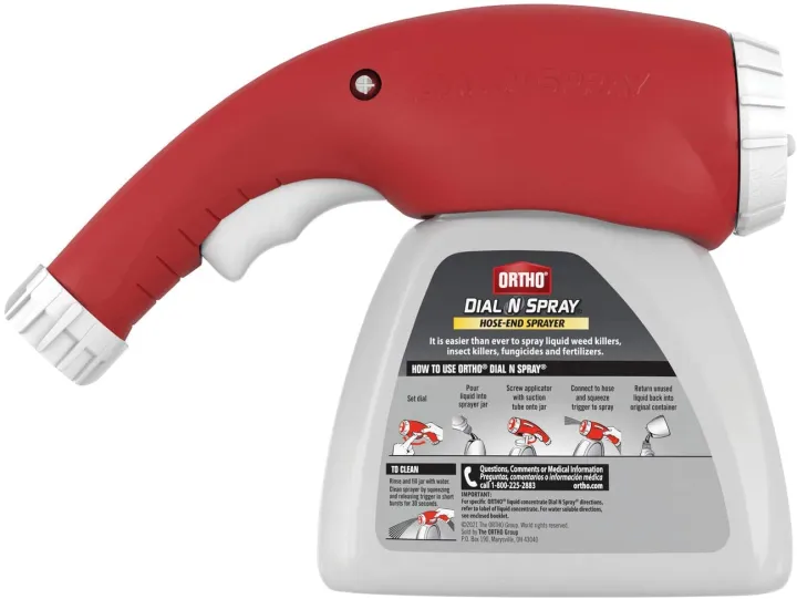 Ortho Dial N Spray Hose End SprayerMultiUse Applicator No Mess 3