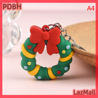 PDBH Fashion Store ลดราคาด่วนพิเศษคริสมาสต์ชุดซานตาคลอสต้นคริสต์มาสโซ่กุญแจสำหรับเป้จี้น่ารักพวงกุญแจตุ๊กตากวางเอลก์สำหรับเป็นของขวัญให้กับเพื่อน