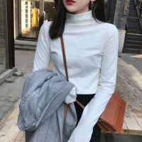 [COD] bottoming womens autumn and winter half-high collar all-match 2022 new version of self-cultivation spring top long-sleeved