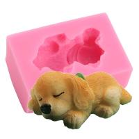 Livecity DIY Cute Dog Shape Silicone Fondant Cake Mold Candy Cookie Kitchen Baking Tool